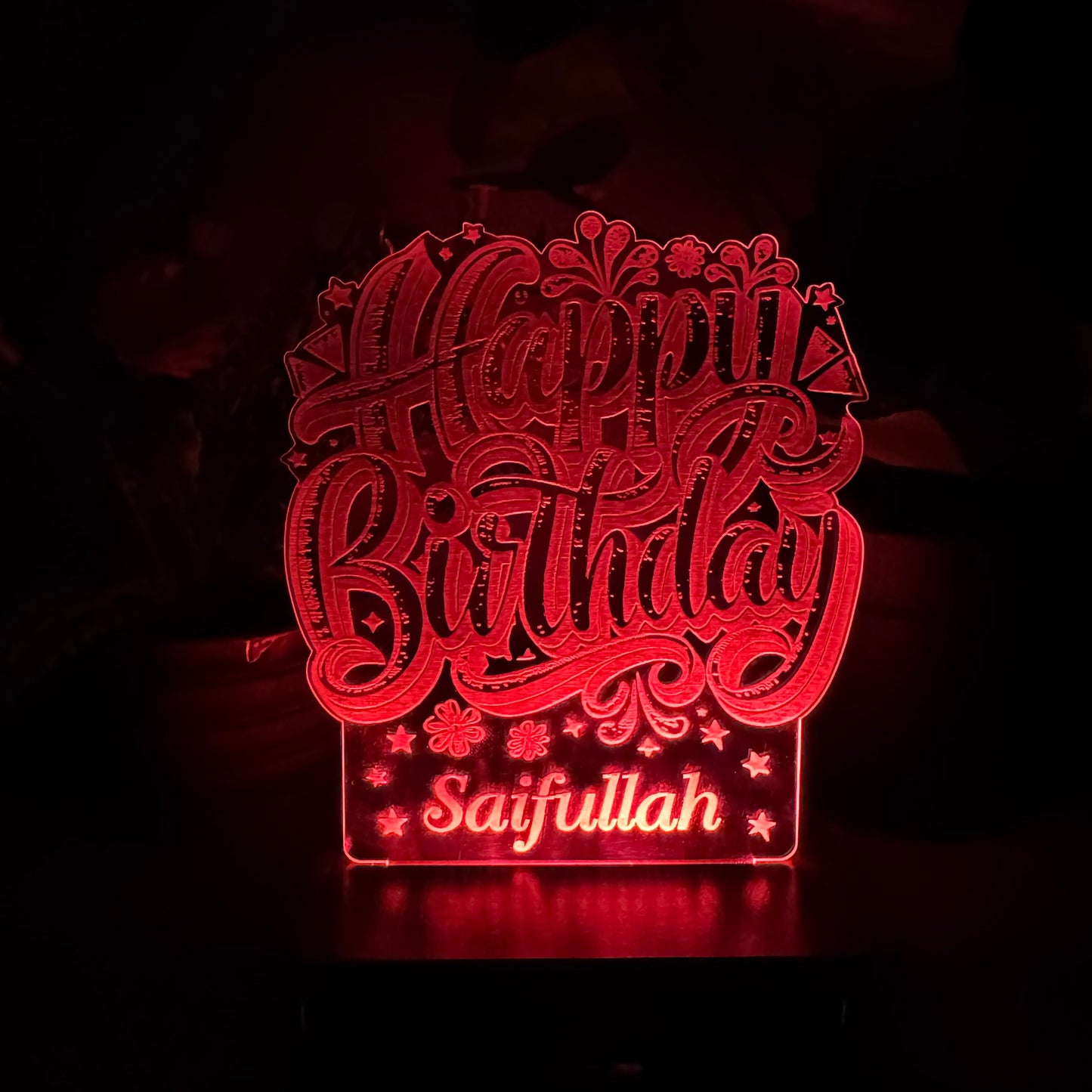 Birthday Customised Lamp B1