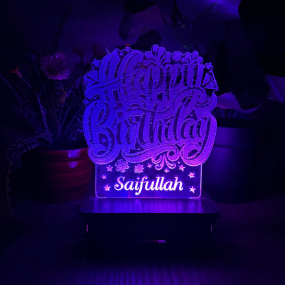 Birthday Customised Lamp B1