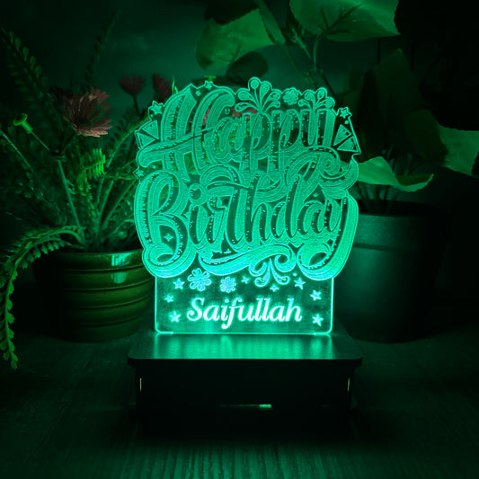 Birthday Customised Lamp B1