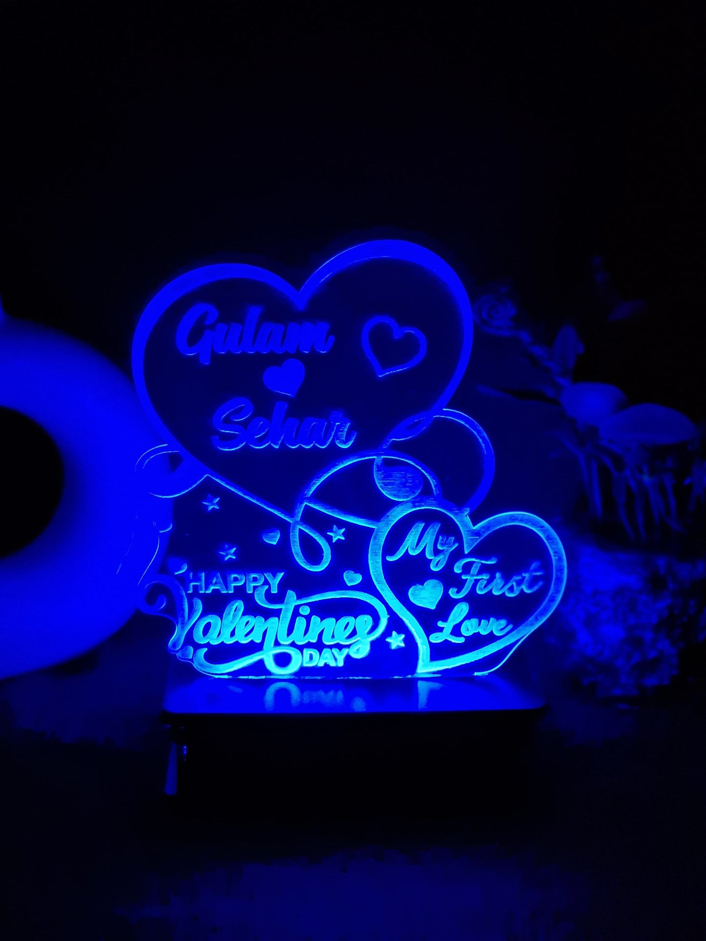 058-VALENTINE FIRST LOVE CUSTOMIZED LAMP