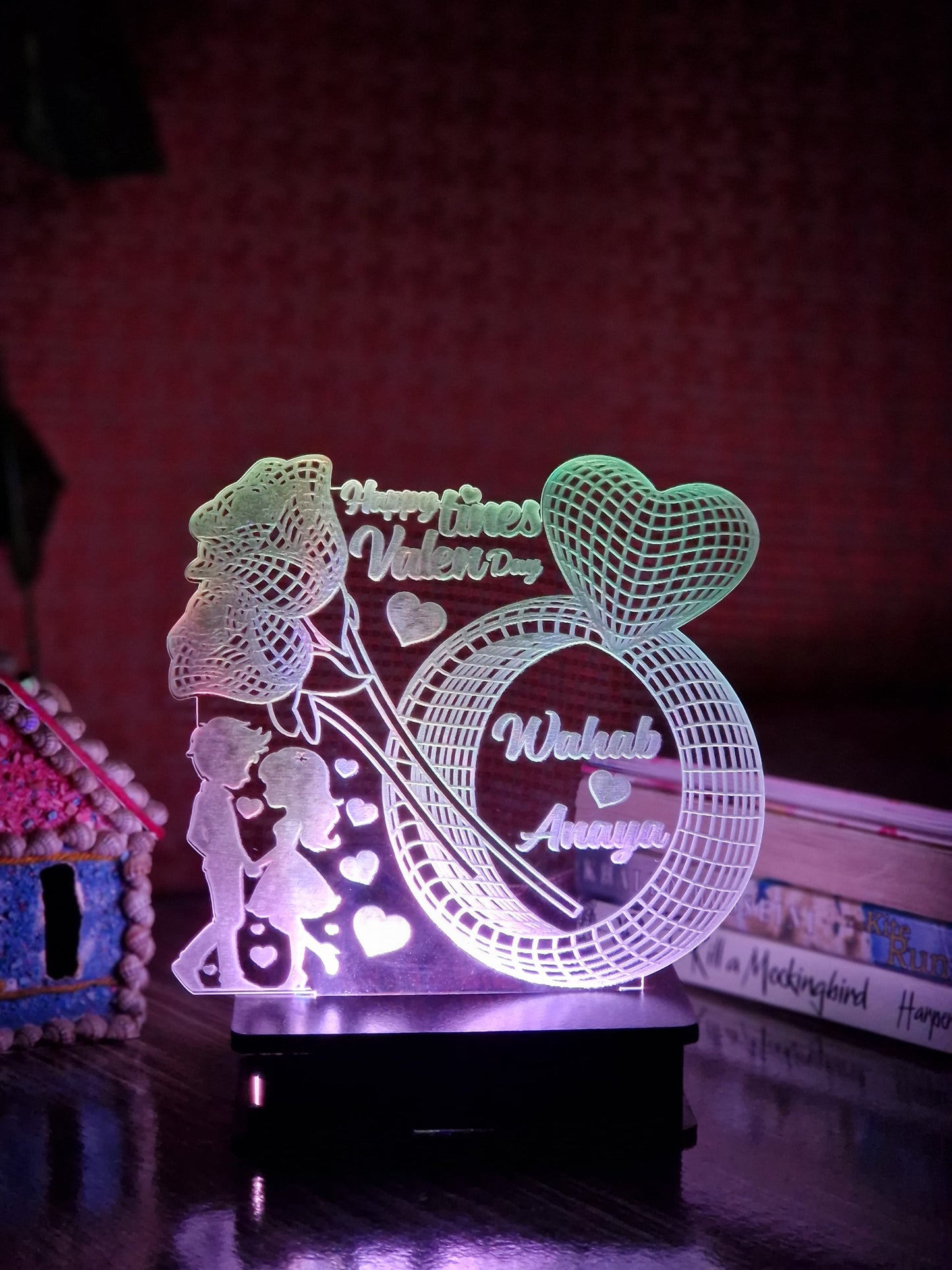 063- Ring VALENTINE CUSTOMIZED LAMP