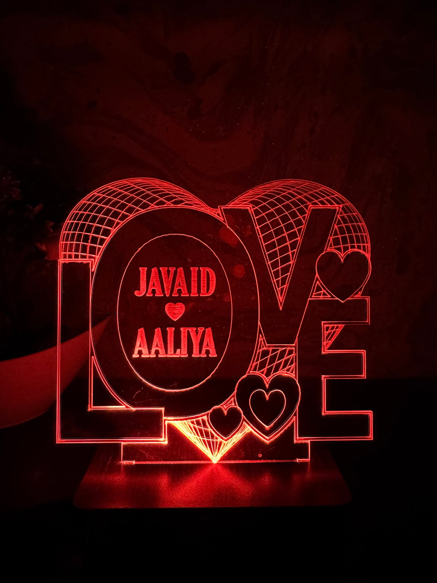 054-LOVE CUSTOMIZED LAMP