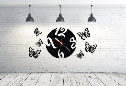 Stylish Dial Wooden Wall Clock With Light A27